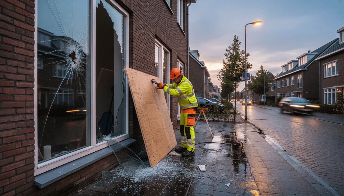 Glaszetter nodig bij spoed? Dit moet je direct regelen